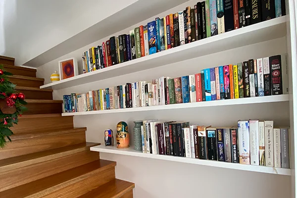 Barbod staircase with bookshelf in Sydney